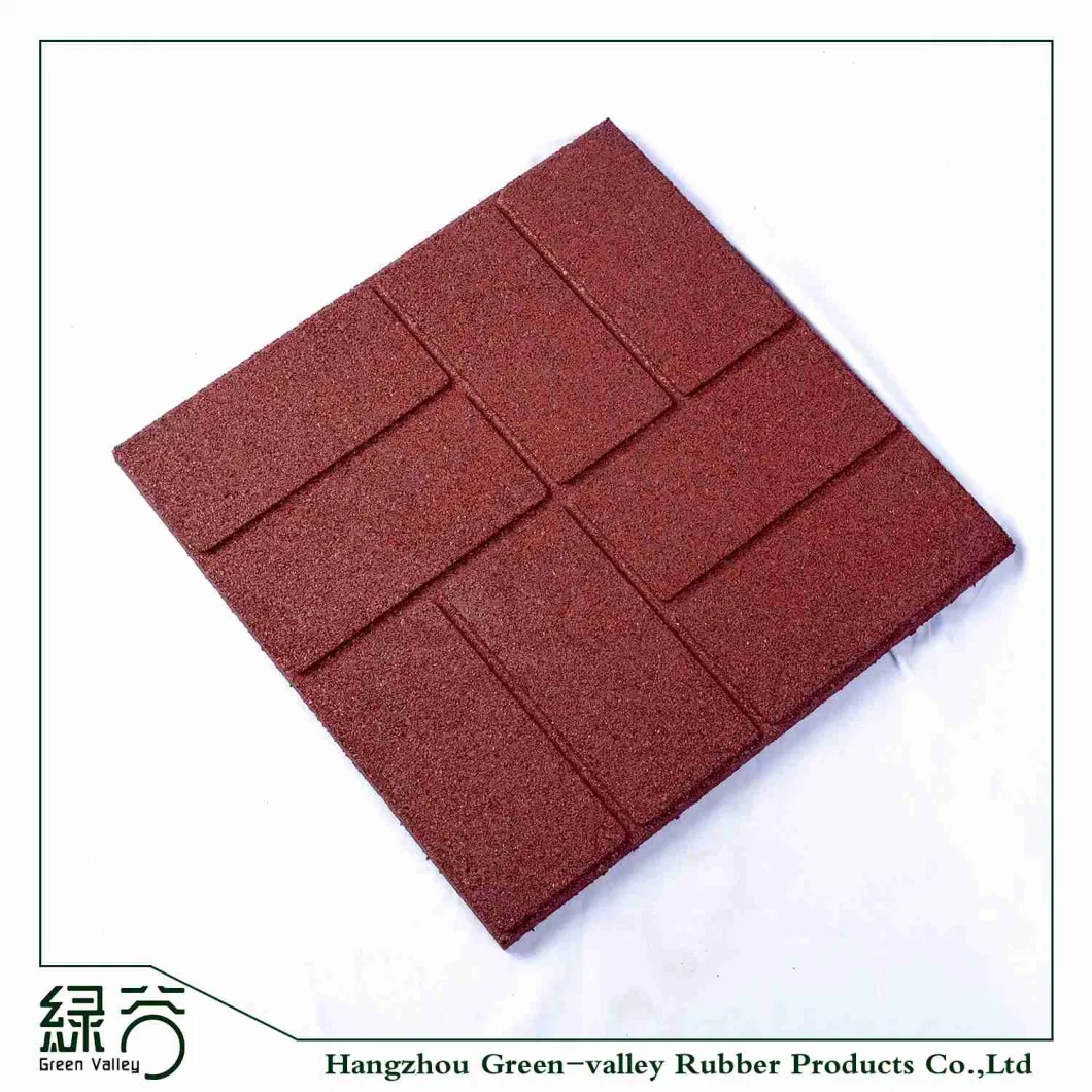 Safety Kindergarten Rubber Floor Tiles/Kids Play Rubber Tiles Paver/Gym Rubber Floring Mat