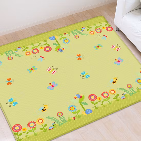 Tappetino per attività di gioco pieghevole per bambini in schiuma XPE a base di tessuto impermeabile ecologico